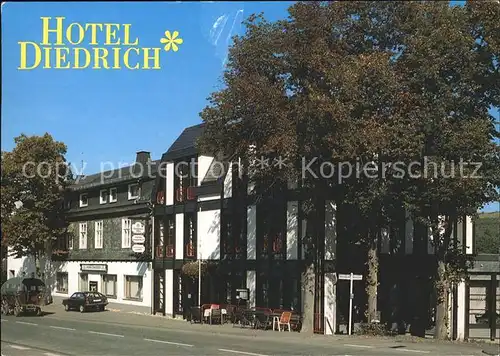 Hallenberg Hotel Diedrich Kat. Hallenberg