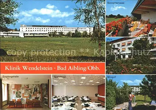 Bad Aibling Klinik Wendelstein Sonnenterrasse Park Minigolf Kat. Bad Aibling