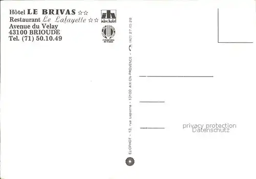 Brioude Hotel Le Brivas Kat. Brioude