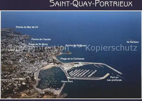 Saint Quay Portrieux Vue generale aerienne Kat. Saint Quay Portrieux