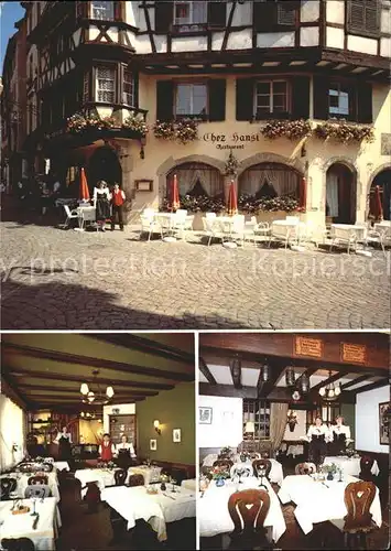 Colmar Haut Rhin Elsass Restaurant Chez Hansi Gaststube Kat. Colmar