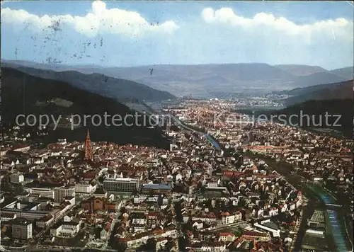 Freiburg Breisgau Totalansicht Kat. Freiburg im Breisgau