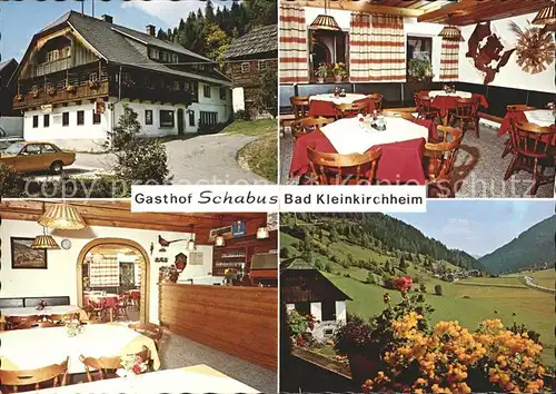 Bad Kleinkirchheim Kaernten Gasthof Schabus Gastraum Panorama Kat. Bad Kleinkirchheim