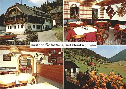 Bad Kleinkirchheim Kaernten Gasthof Schabus Gastraum Panorama Kat. Bad Kleinkirchheim