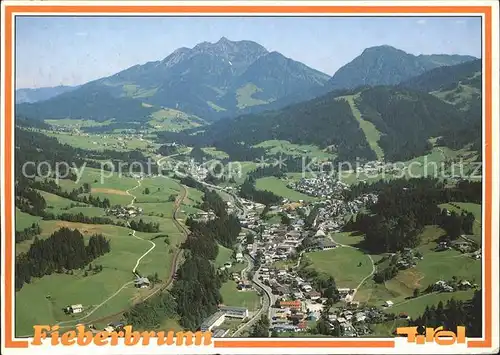 Fieberbrunn Tirol Panorama mit Spielberg Kat. Fieberbrunn