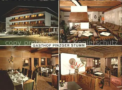 Stumm Zillertal Gasthof Pinzger Gastraeume Kat. Stumm