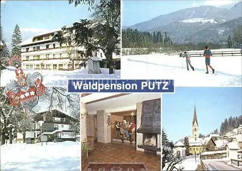 Berg Drautal Waldpension Putz Dorfpartie Kirche Kat. Berg im Drautal