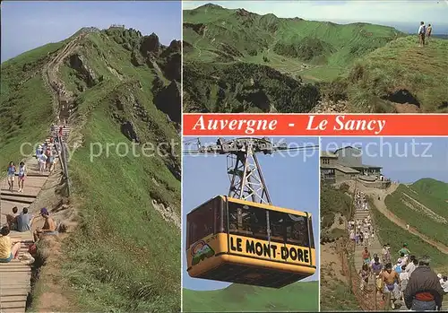 Auvergne Region Depuis le roc de Cuzeau Acces la station du Mont Dore par telepherique Kat. Clermont Ferrand