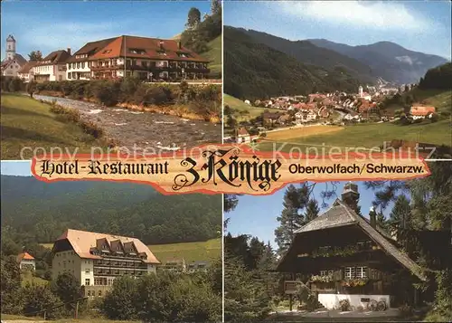 Oberwolfach Hotel Restaurant 3 Koenige Ortsansicht Kat. Oberwolfach