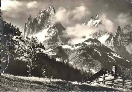 Chamonix Aiguilles des Grands Charmoz et de Blaitiere Kat. Chamonix Mont Blanc