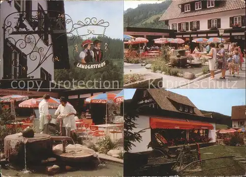 Gutach Breisgau Landgasthof zum Museum Freiterrasse Kat. Gutach im Breisgau