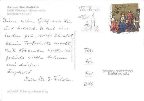 Waldkirch Breisgau Herz und Kreislaufklinik Kat. Waldkirch
