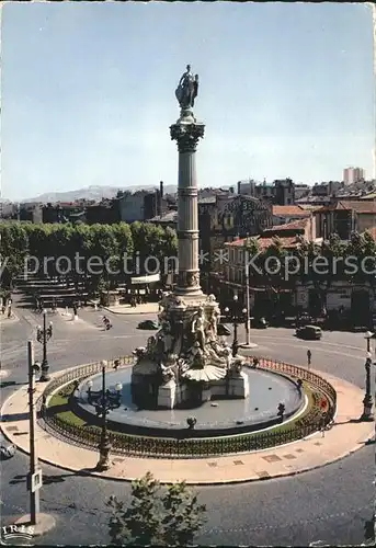 Marseille La Place Castellane et la Fontaine Cantini Kat. Marseille