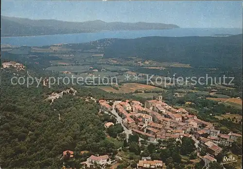 Gassin Vue aerienne Au loin le Golfe de Saint Tropez Kat. Gassin