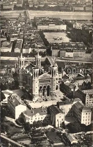 Lyon France Fliegeraufnahme Notre Dame de Fourviere Kat. Lyon