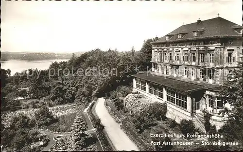 Assenhausen Starnberg Exerzitienhaus Rottmannshoehe mit Starnbergersee Kat. Berg