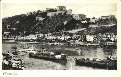 Ehrenbreitstein Schiffe Festung Kat. Koblenz