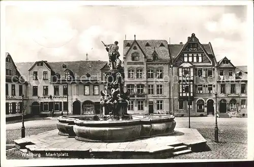 Weilburg Marktplatz Neptunbrunnen / Weilburg Lahn /Limburg-Weilburg LKR