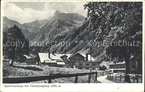 Spielmannsau mit Trettachspitze Kat. Oberstdorf