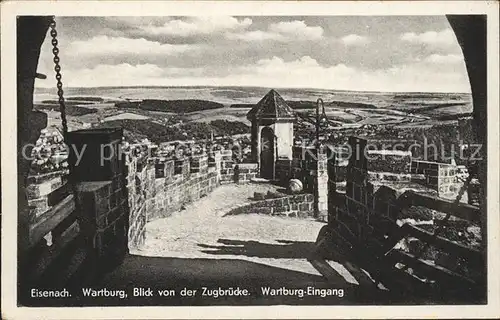 Eisenach Thueringen Wartburg Zugbruekce  Kat. Eisenach