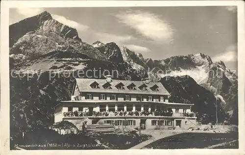 Zugspitze Kreuzeckhaus Alp Kat. Garmisch Partenkirchen