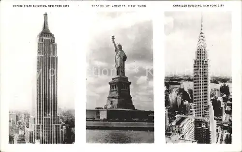 New York City Empire Stat Building Liberty Chrysler Building / New York /