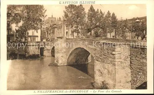 Villefranche de Rouergue Pont des Consuls Kat. Villefranche de Rouergue