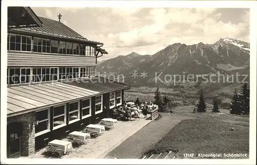 Oberstdorf Alpenhotel Schoenblick Nebelhorn Kat. Oberstdorf