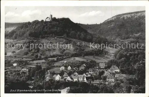 Bad Blankenburg mit Ruine Greifenstein Kat. Bad Blankenburg