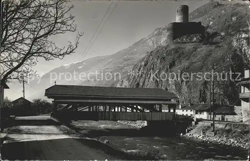 Martigny VS Pont et Chateau de La Batiaz Kat. Martigny