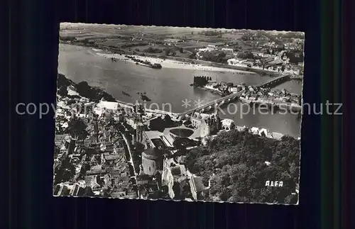 Amboise Fliegeraufnahme mit Loire Kat. Amboise