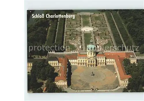 Berlin Schloss Charlottenburg Fliegeraufnahme Kat. Berlin