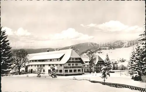 Bernau Schwarzwald Gasthof Pension R?ssle Winterpanorama Kat. Bernau im Schwarzwald