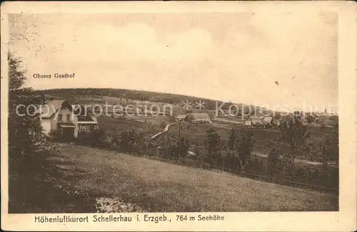 Schellerhau Panorama H?henluftkurort Oberer Gasthof Kat. Altenberg