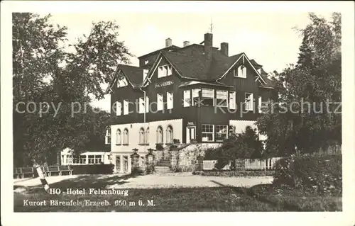 Baerenfels Erzgebirge HO Hotel Felsenburg Kurort Kat. Altenberg