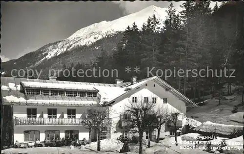 Boeckstein Alpenhaus Cafe oesterreichische Evianquelle Kat. Bad Gastein