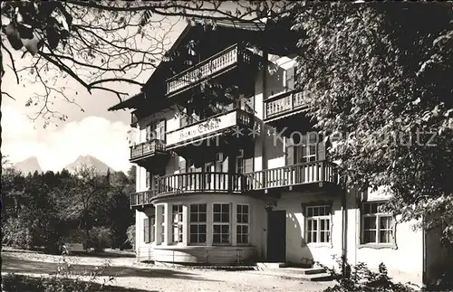 Berchtesgaden Eisenbahner Erholungsheim Haus Erika Kat. Berchtesgaden