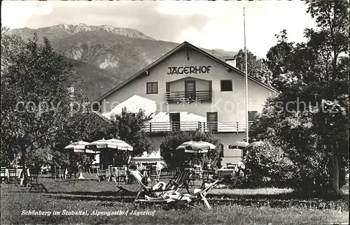 Schoenberg Stubaital Alpengasthof Jaegerhof Kat. Schoenberg im Stubaital