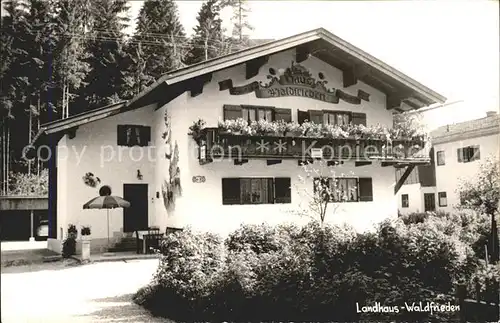 Berchtesgaden Landhaus Waldfrieden Kat. Berchtesgaden