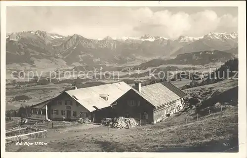 Sonthofen Oberallgaeu Eck Alpe Alpenpanorama Kat. Sonthofen