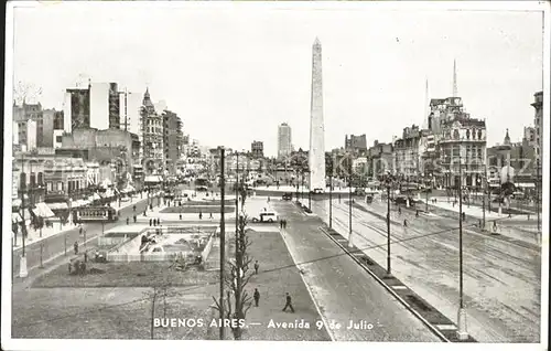 Buenos Aires Avenida 9 de Julio Obelisk Kat. Buenos Aires