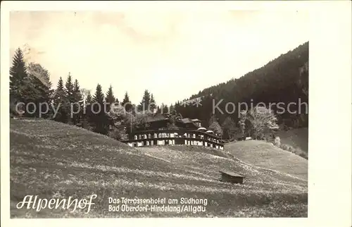 Hindelang Alpenhof Terrassenhotel Kat. Bad Hindelang