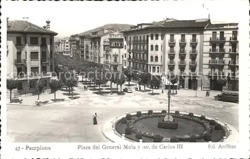 Pamplona Navarra Plaza del General Mola y Avenida de Carlos III Kat. Pamplona