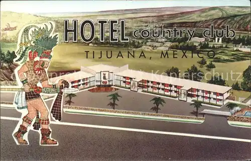 Tijuana Hotel Country Club Illustration Kat. Tijuana