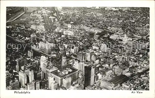 Philadelphia Pennsylvania Benjamin Franklin Parkway Center Air view Kat. Philadelphia