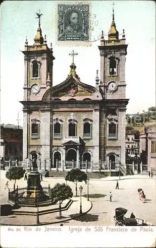 Rio de Janeiro Igreja de Sao Francisco de Paula Monumento Kat. Rio de Janeiro