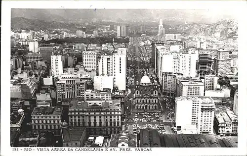 Rio de Janeiro Vista aerea da Candelaria e Avenida Presidente Vargas Kat. Rio de Janeiro