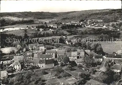 La Courtine Bourg Camp de Grattadour Hopital vue aerienne Kat. La Courtine