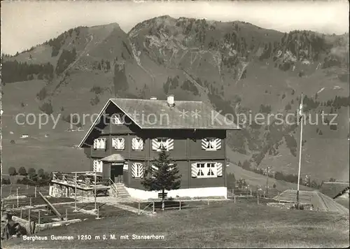 Gummen Berghaus mit Stanserhorn Kat. Gummen