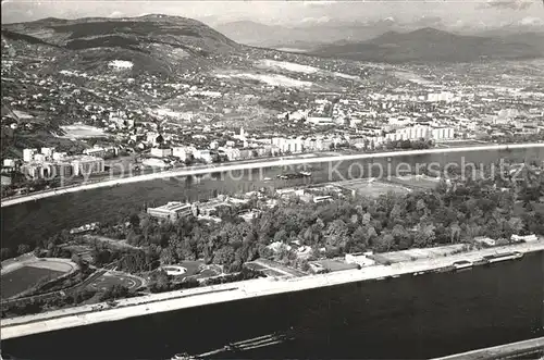 Budapest Margareteninsel Harmashatar Berg Fliegeraufnahme Kat. Budapest